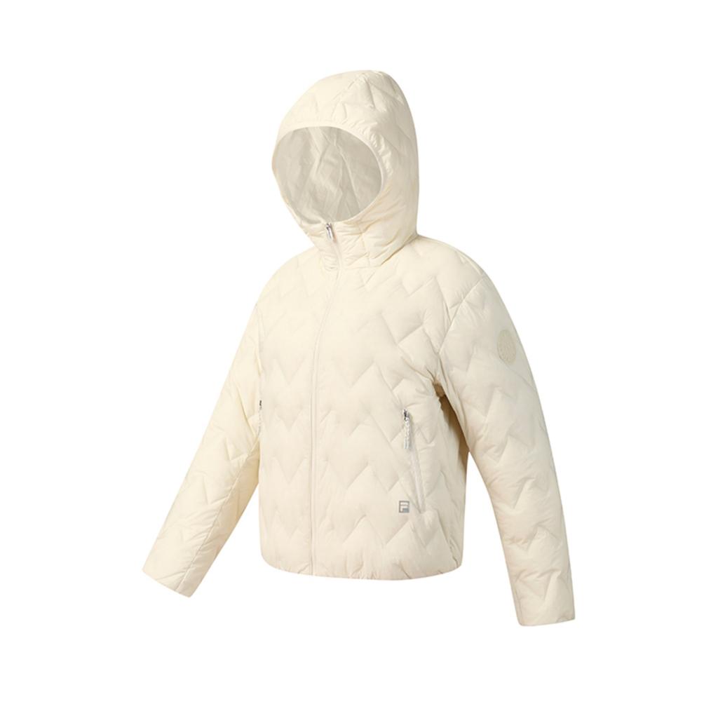 Fila Fitness Series Simple Fashion Casual Sports Warm Comfortable Versatile Short Thin Down Jacket Women Outerwear White A11W541912FIV