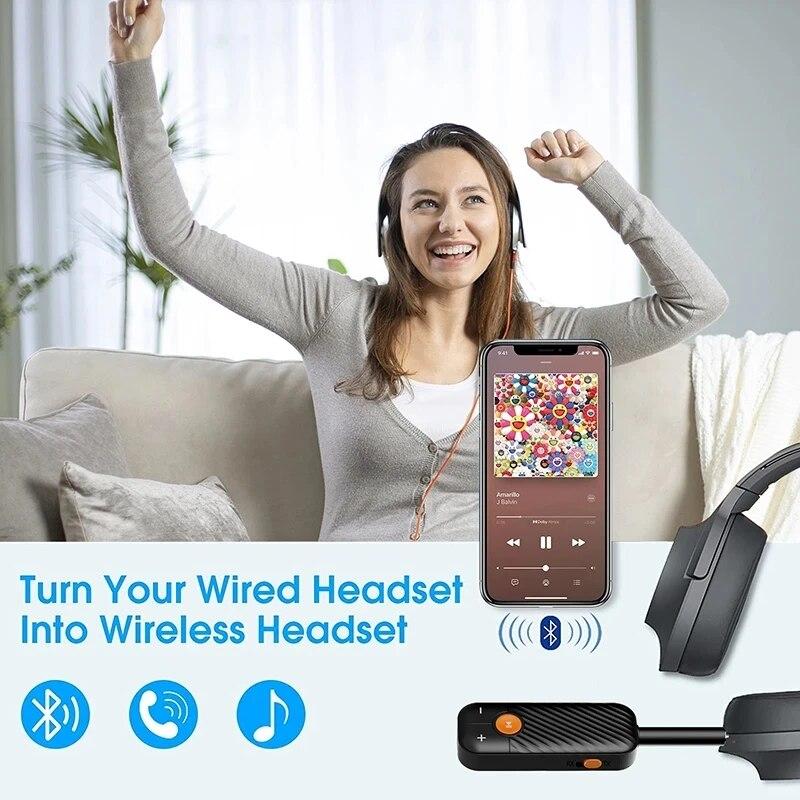 2 в 1 беспроводной Bluetooth 5,0 приемник-передатчик адаптер разъем 3,5 мм для автомобильного музыкального аудио Aux A2dp наушников приемник громкой связи