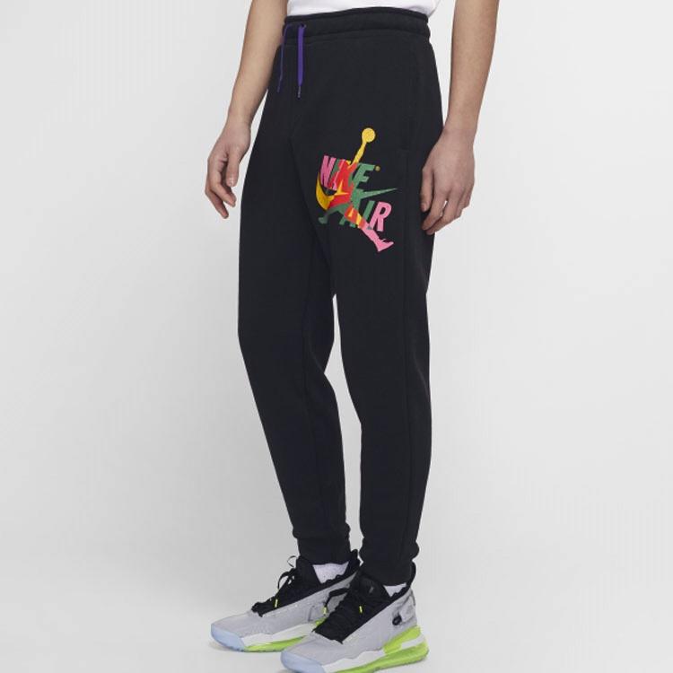 Air Jordan Fleece Lined Casual Sports Pants Black Men's CU1559-011