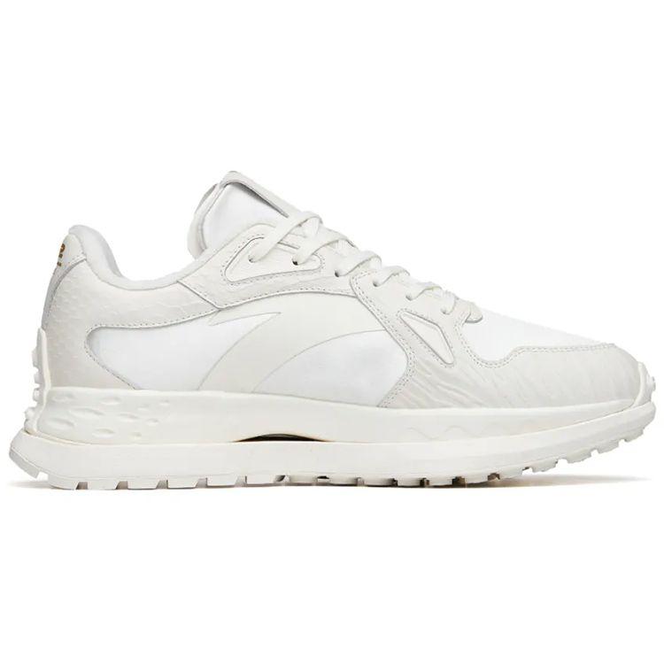Anta Star 202 Shock Absorbing Non-Slip Durable Low-Top Running Shoes Women Sneakers Ivory-White 122215580A-1