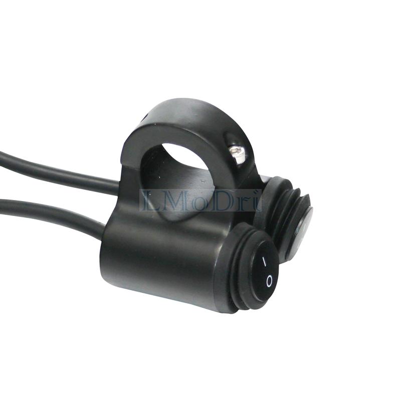 LMoDri Универсальный 7/8 "руль мотоцикла, двойной переключатель управления, электрический велосипед, двойные кнопочные переключатели для индикатора фар