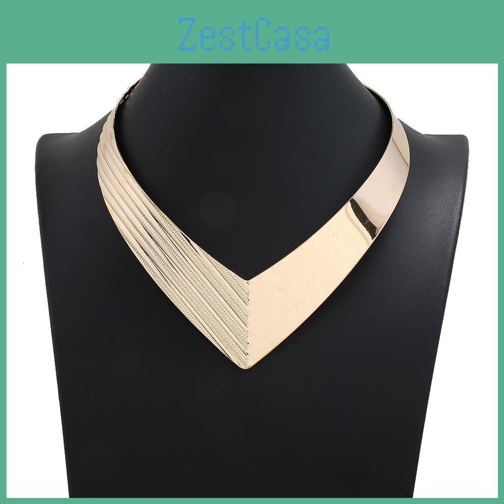Shaped Creativity V Metal Women Collar Necklace With Fashion Design Geometric