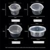 Disposable Round Sauce Containers with Lids