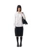 Iuga Makaras Belted Bag Midi Skirt (Black)