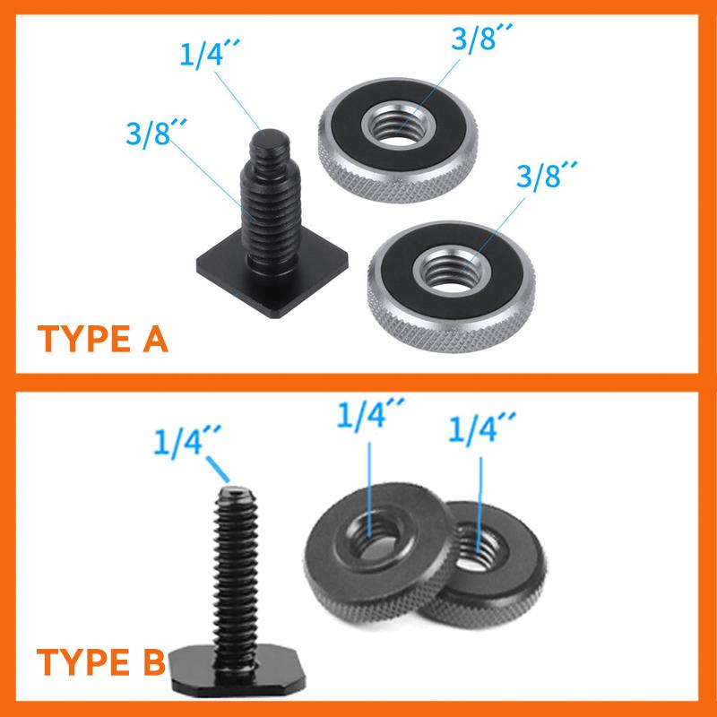 1/4-дюймовый винт для крепления штатива с двойным слоем для крепления адаптера вспышки «горячий башмак» Аксессуары для фотостудии