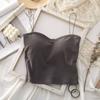 Vest Women Sleeveless Tops Summer Cotton Bustier Soft Elastic Washable Wearresistant Bra Vest Crop Top Seamless Bralette Tees