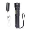 LED Flashlight USB Charging High Light IPX4 Waterproof Zoomable Handheld Flash Light for Emergency