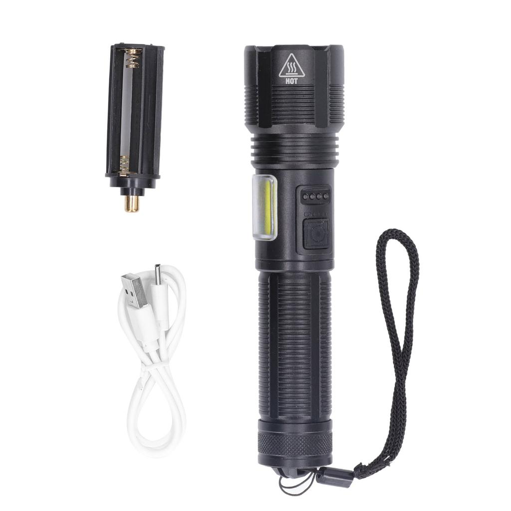 Светодиодный фонарик USB зарядка High Light IPX4 водонепроницаемый масштабируемый ручной фонарик для экстренных случаев