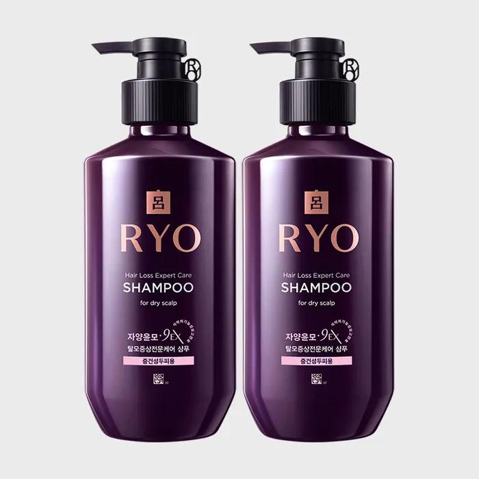 Ryeo Jayang Yunmo 9EX Specialized Hair Loss Care Shampoo for Normal to Dry Scalp 400ml 2-Pack