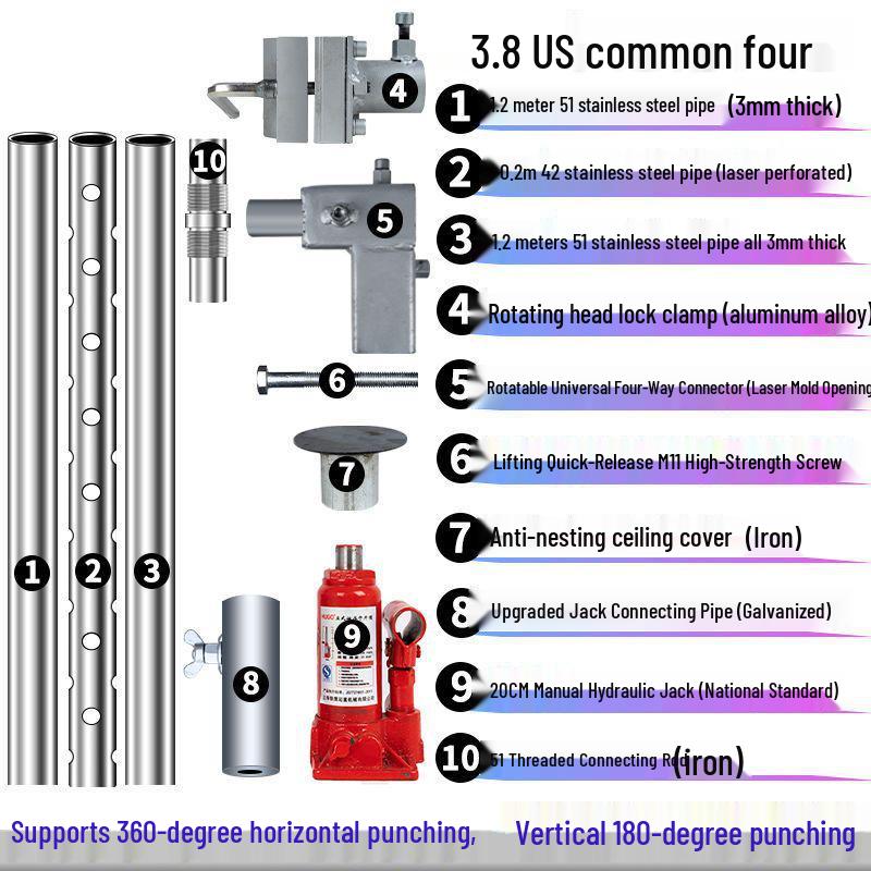 Industrial Diamond Core Drill Machine with Hydraulic Lifting Frame and Universal Stand