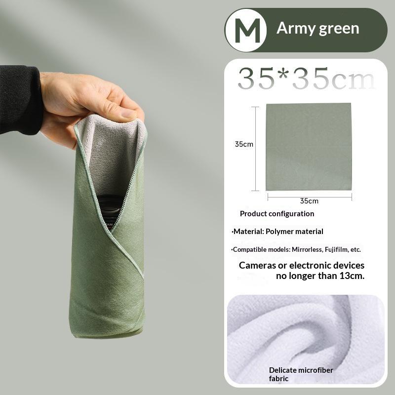 Magic Self Adhesive Camera Wrap Cloth With Soft Lint Free Lining Dual Use For Photographers Outdoor Shooting Daily Storage