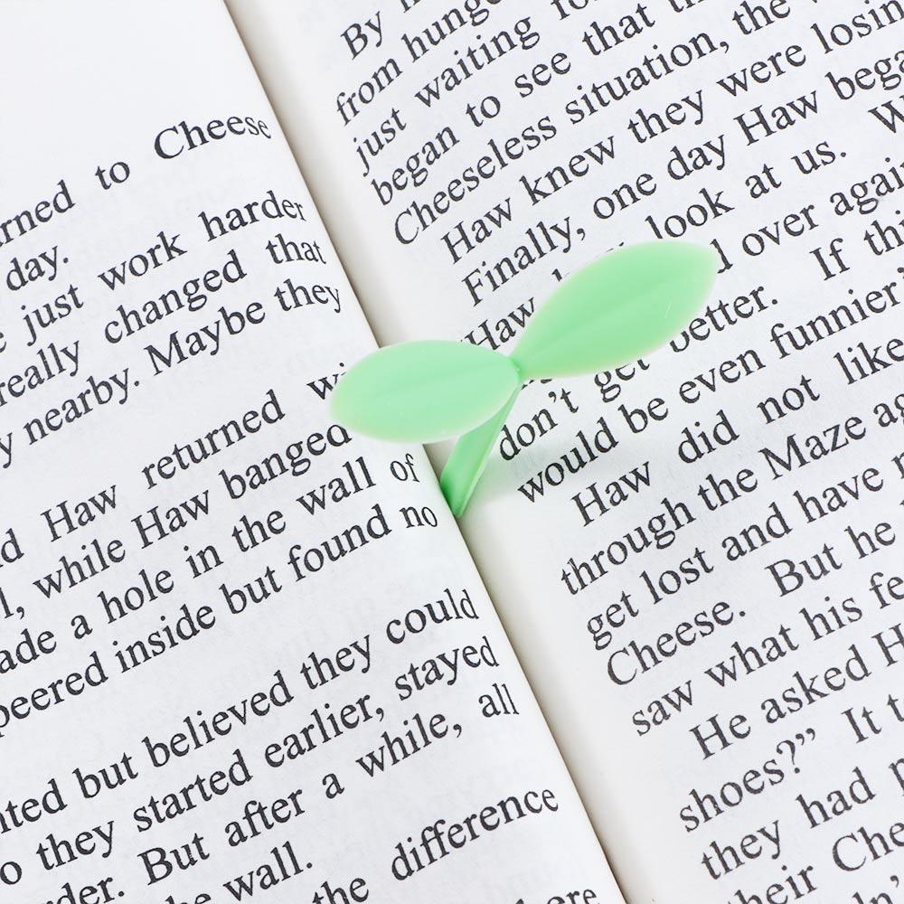 Green Bookmarks Little Grass Bud Little Leaves Bookmark Grass Buds Bookmark Sprout Bookmark