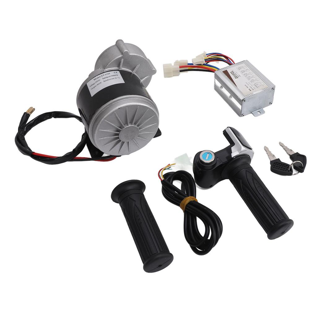 ZY1020 24V 500W 13T Редукторный Электродвигатель Контроллер Электровелосипеда Ручка Газа с Индикатором Мощности для Модификации Скутера Мотоцикла