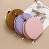 1PC Small Fresh Women's Zipper Change Bag, Lychee Pattern Portable Mini Round Earphone Bag, Key Storage.