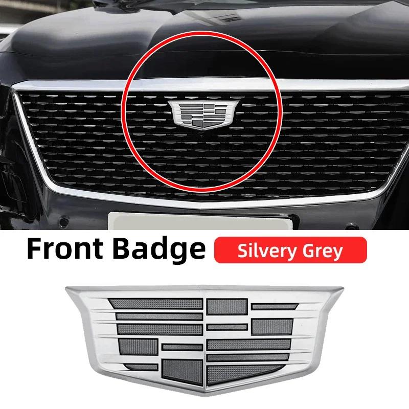 AABHT1 1PCS ABS for Cadillac Logo CT4 CT5 CT6 XT4 XT5 XT6 ATS XTS Car Front Center Grille Emblem Rear Trunk Badge Sticker Accessories
