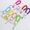 Colorful Cellphone Charm Retractable Spring Coil Keychain Stretch Cord Phone Chain Bag Pendant Convenient Accessory
