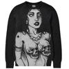Y2K Gothic Dark Street Hip Hop Retro Knitwear Loose Round Neck Hooded Sweater for Men and Women
