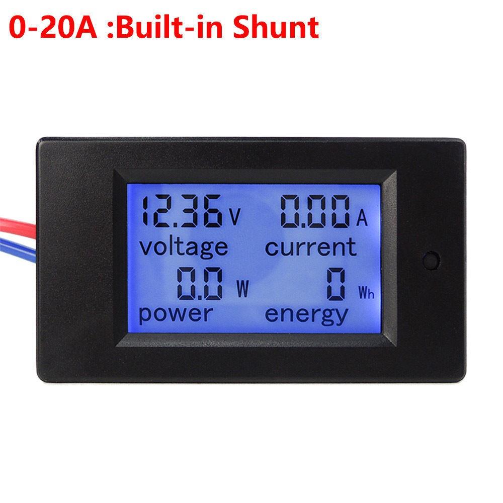 DC6.5~100V 20A 50A 100A ЖК-цифровой измеритель тока, напряжения, мощности и энергии