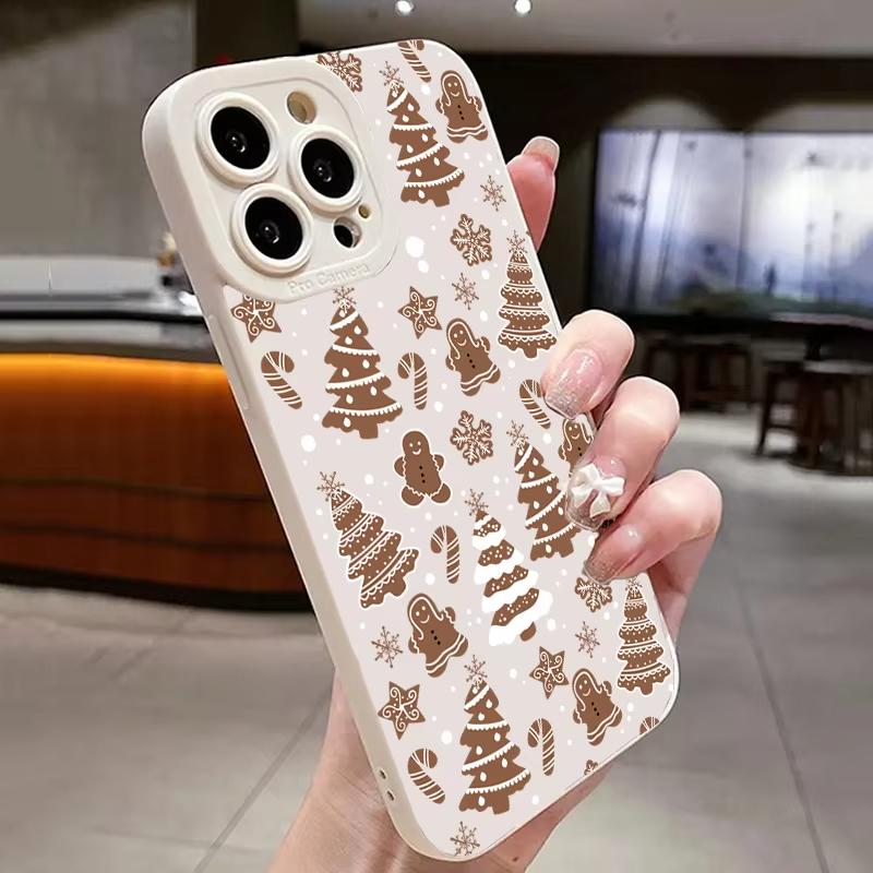 Чехол для телефона с новогодней елкой для Xiaomi Redmi Note 14 13 12 11 Pro Plus 4G 5G 12S 11S 10S 10 9 9S 8 10C 10A Силиконовый чехол