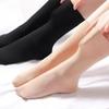 Мужские и Женские Универсальные Не оставляющие следов Носки-чулки из шелка против затяжек Женские носки без леггинсов Толстые стальные чулки Носки до середины икры