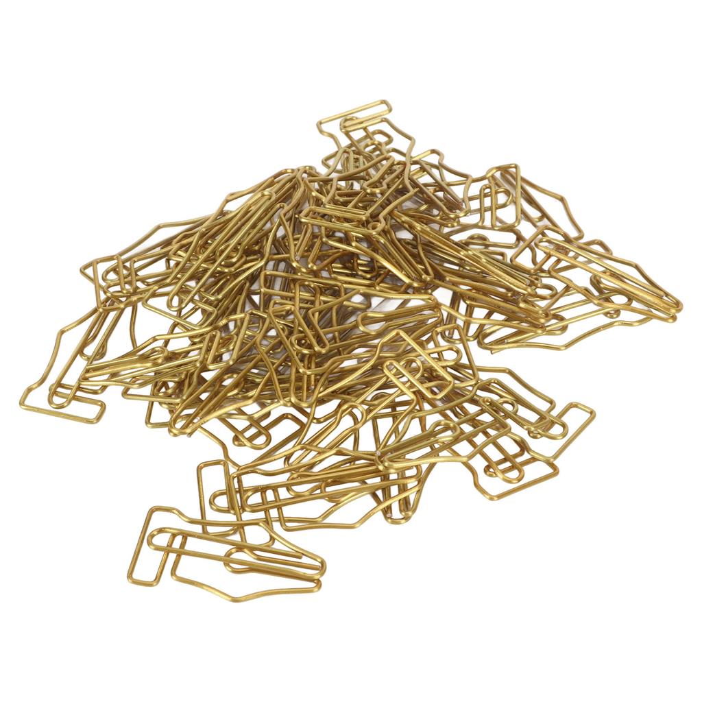 100 шт. необычных скрепок, больших, покрытых пластиком, многоцелевых, в форме ручки, для домашнего хозяйства