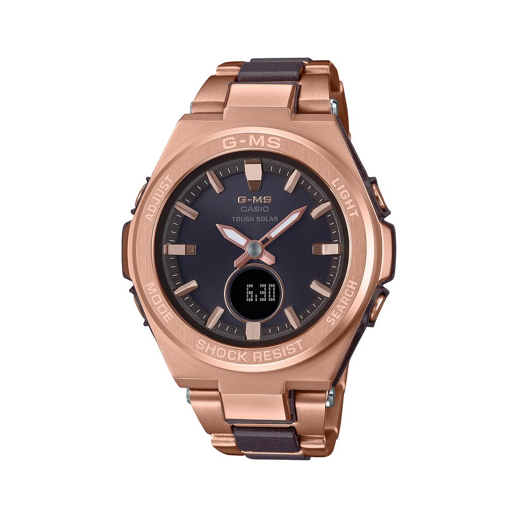Casio Men's Stainless Steel 100M Water Resistant Analog Shock Resistant Quartz Watch MSG-S200CG-5A