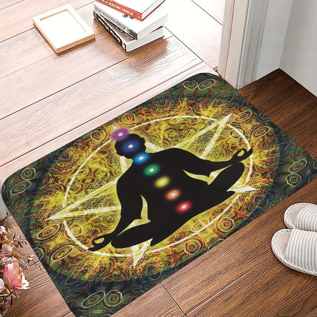 1 шт. Синий коврик для кухни с рисунком бантика, нескользящий коврик для двери, поп-дизайн, коврик для ванной, коврик для ванной, ковер для дома, для раковины, прачечной, декор