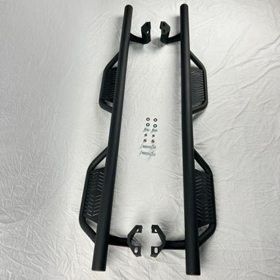 Suitable for 18-26 JL Wrangler: Off-Road Side Steps Round Tube Bull Bar for 4-Door Models