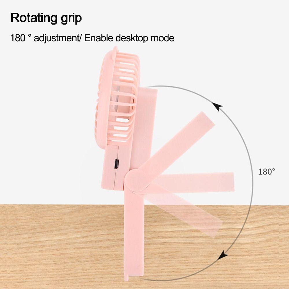 USB Rechargeable Portable Fan Air Cooler Handheld Fan Foldable Fan for Camping Office Outdoor