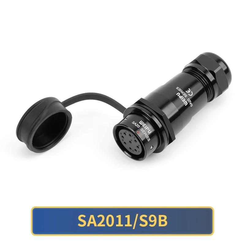 WEIPU SA20 SA2010/P SZ2011/S Waterproof M20 Electrical Connector 2 3 4 5 6 7 8 9 12 15Pin Terminal Block Cable Power Connector