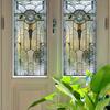 Пленка для конфиденциальности витражного окна Винтажная декоративная матовая Статическое прилипание Водонепроницаемая ПВХ Многоразовая Блокирующая УФ-излучение Наклейка на стекло Покрытие