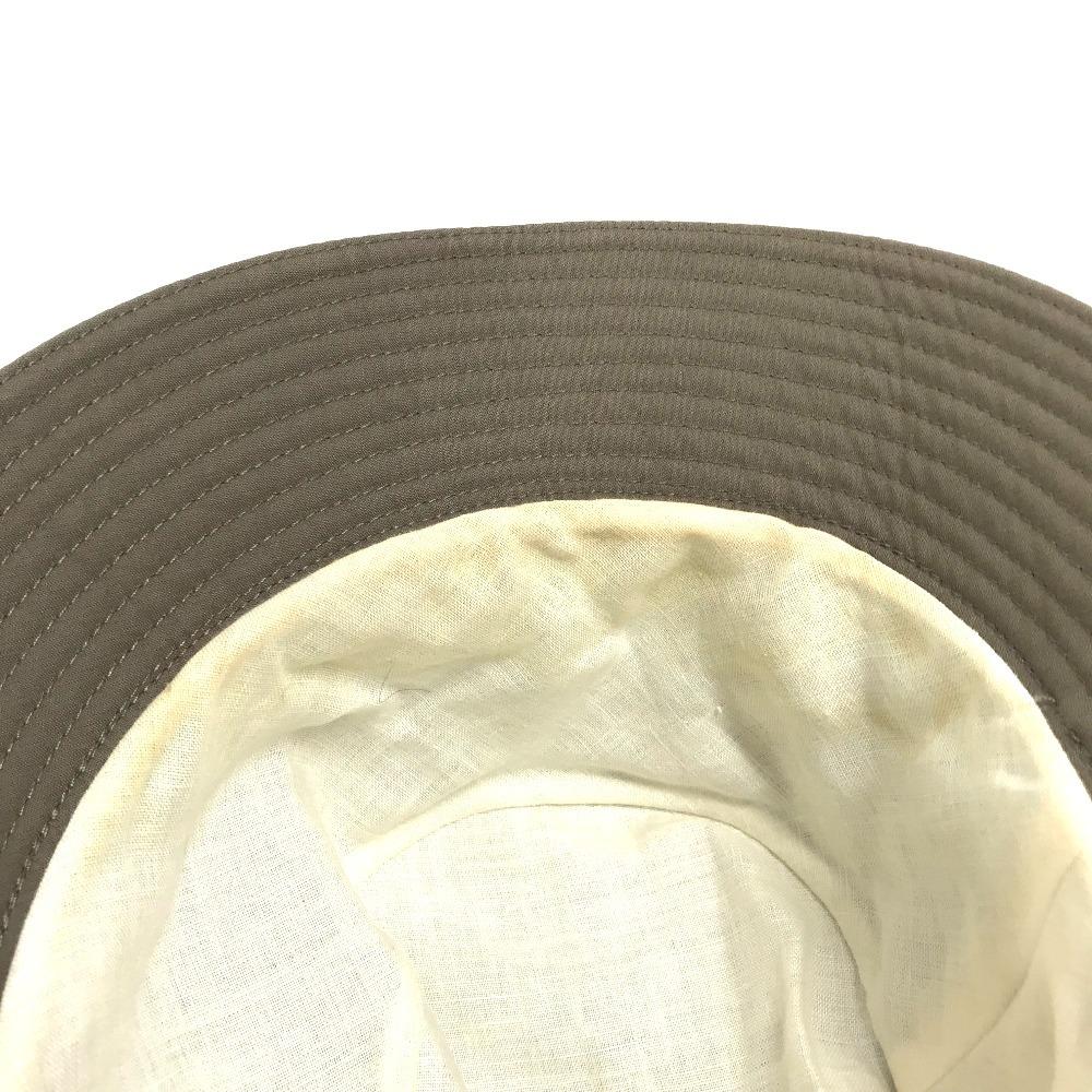 HERMES Zip up hat hat bucket hat bob hat hat cotton khaki
