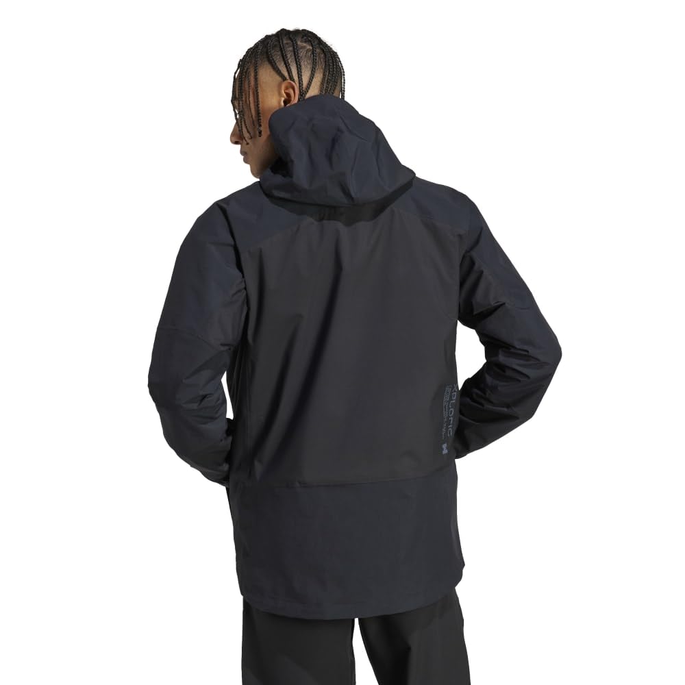 Куртка походная Hard Shell Terex Xploric RDY BZ033 черная [Adidas] RAIN. Мужская HN2921 J/L