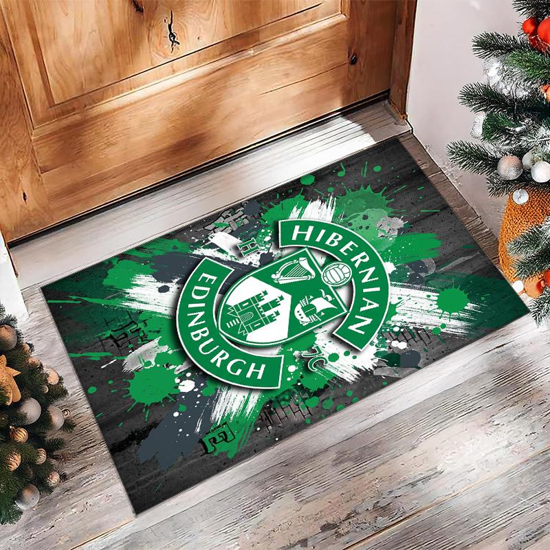 Hibernian FC Футбол Футбольный Узор Мягкий Ковер Зональный Нескользящий Ковер для Пола в Помещении Спортивный Декоративный Коврик для Спальни