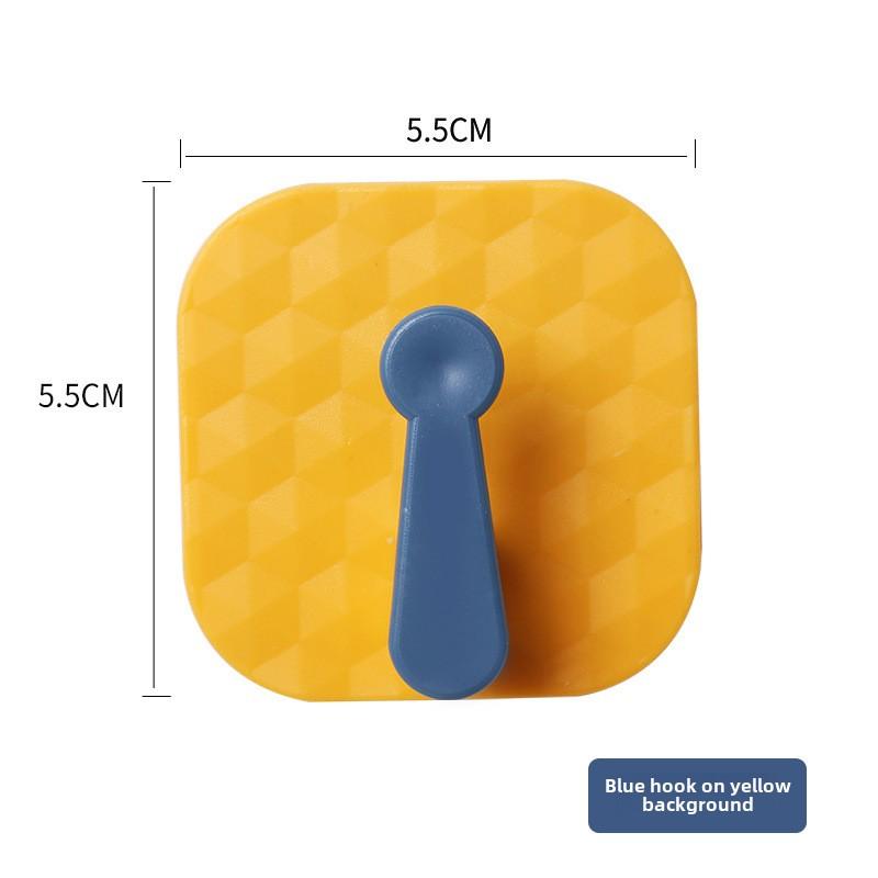 1 шт. Контрастный цветной крючок для кухни, настенный крючок для многофункциональной ванной комнаты, вращающийся крючок для хранения на кухне, вешалка без следов