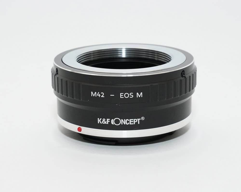 M42 Mount To Canon EOS M Mount Adapter with Lens Cloth K&F M42-eosm (KFEOSM)