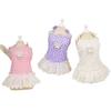 Pet Clothes Spring and Summer New Suspender Princess Dress Tulip Suspender Teddy Dog Small Fresh Floral Pit Strip Skirt
