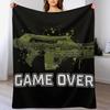 Плед "Game Over Marines" Легкий Уютный Плед для Кровати Дивана