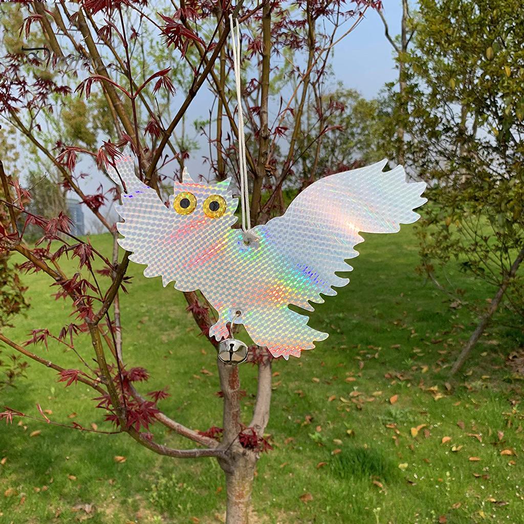 Puntos 2 шт. устройство отпугивания птиц сова отражатели фруктовый сад балкон украшение сада