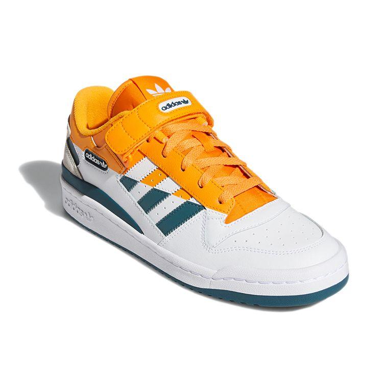 adidas Forum Low Premium White Crew Orange Teal Мужские кроссовки Cloud-White Wild-Teal FY4970