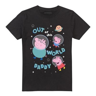 Peppa Pig Унисекс футболка для взрослых «Папа Свин из другого мира»