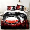 Feyenoord Rotterdam Комплект из 3 предметов Идеально подходит для спальни Удобный комплект постельного белья включает пододеяльник и две наволочки Идеальный подарок на день рождения или Рождество