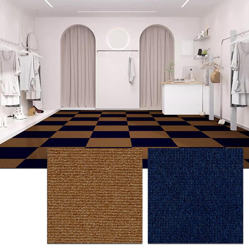 10 шт. Квадратные коврики 30×30 см Самоклеящиеся коврики Минималистичная ковровая плитка Сделай сам Устойчивые к царапинам для домашних животных Домашний декор