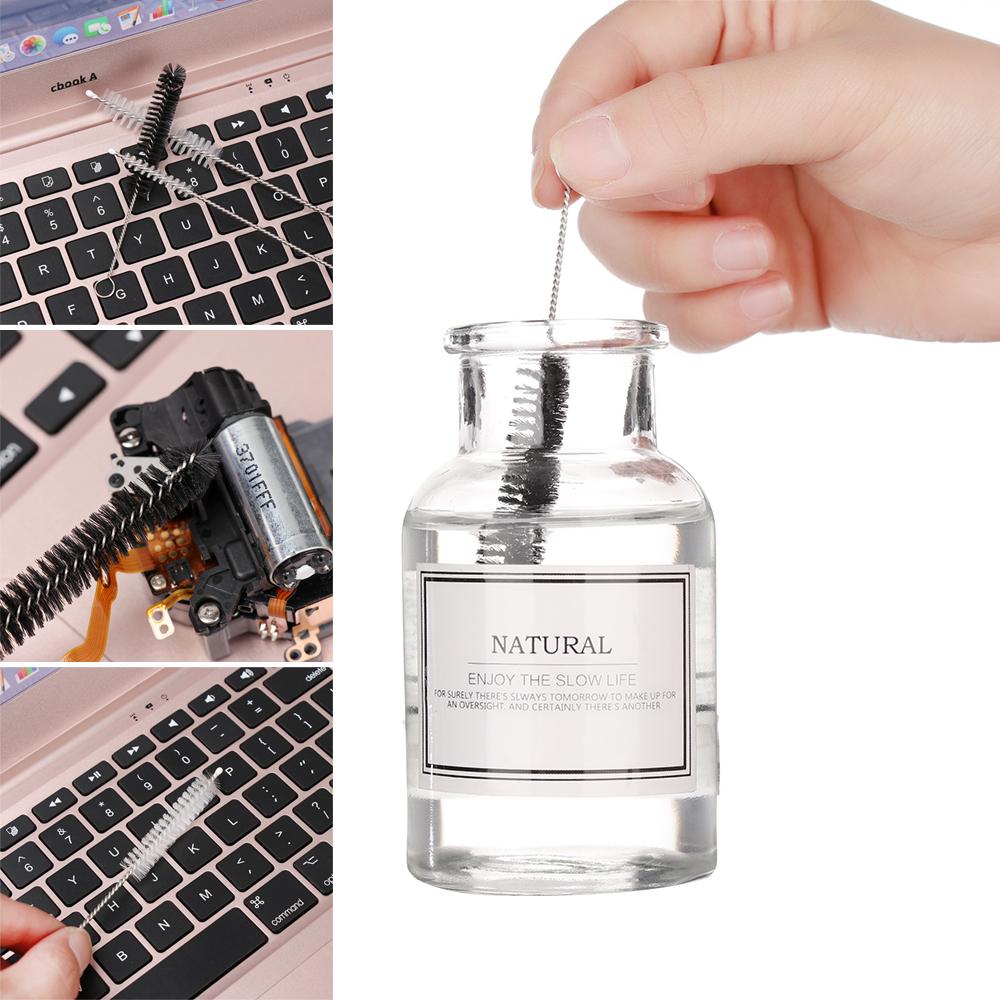 1/5PCS Multiple Use Spiral Handle Washing Soft Straw Cleaner Water Cup Bottle Brush Cleaning Tools