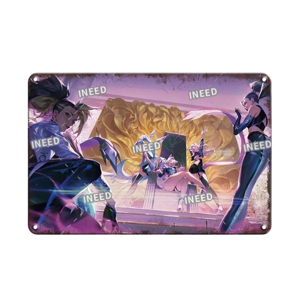 Vintage King Of Fighters Metal Tin Sign  Classic KOF Game Poster Retro Gamer Room Decor  Wall Art Plaques for Home Decor