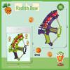 Kids' Sticky Ball Carrot Bow and Arrow Set - Parent-Child Interactive Toy