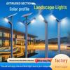 Outdoor Solar LED Landscape Light - Waterproof Aluminum Yard and Street Light for Villas and Parks