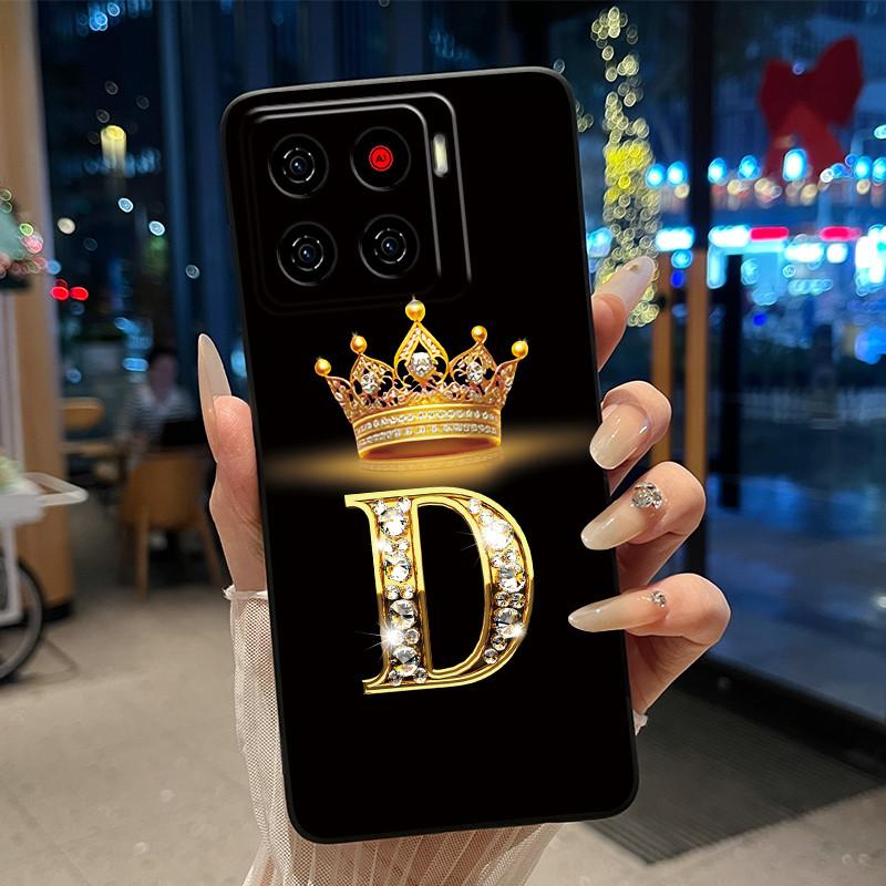 Для ZTE Blade A56 (Z2473)/Nubia A56 Роскошный Чехол-буклет с буквой 'A' для ZTE Blade A56 Pro Мягкий Силиконовый Черный Чехол Ударопрочный Корпус