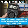 MULTIMETOX Digital Multimeter Volt Tester Voltage Meter Voltage Tester Current