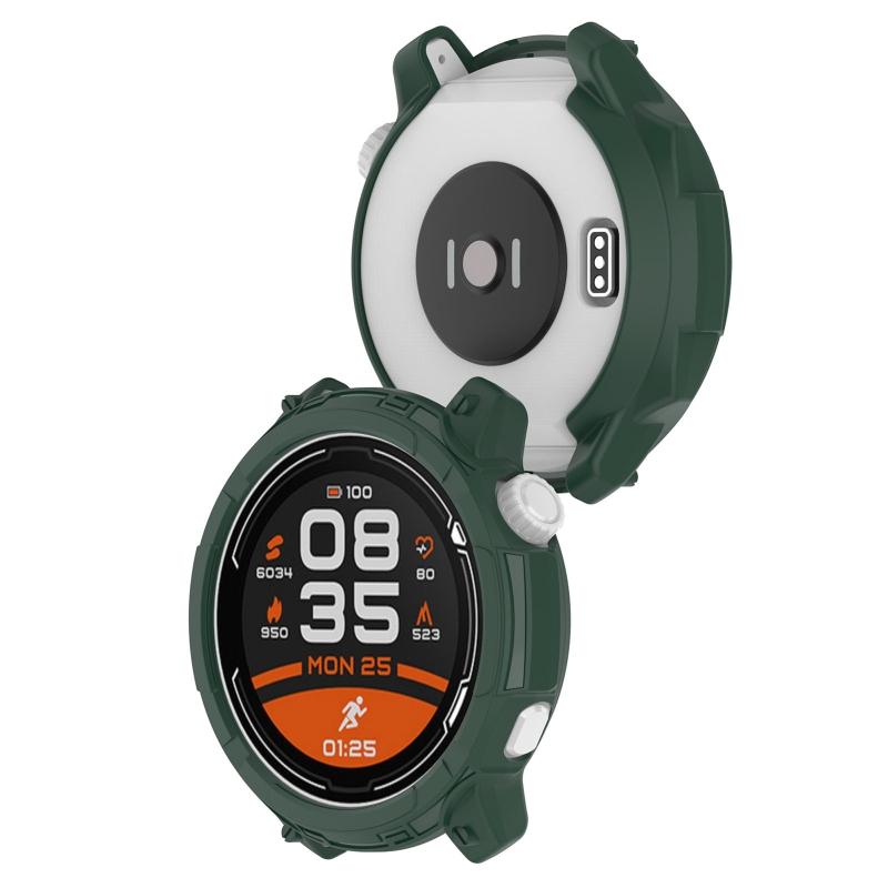 Screen Protector for Case Anti-scratch Frame Soft TPU Protective Cover Bumper for Shell for Coros Pace 2 for Smart Watch